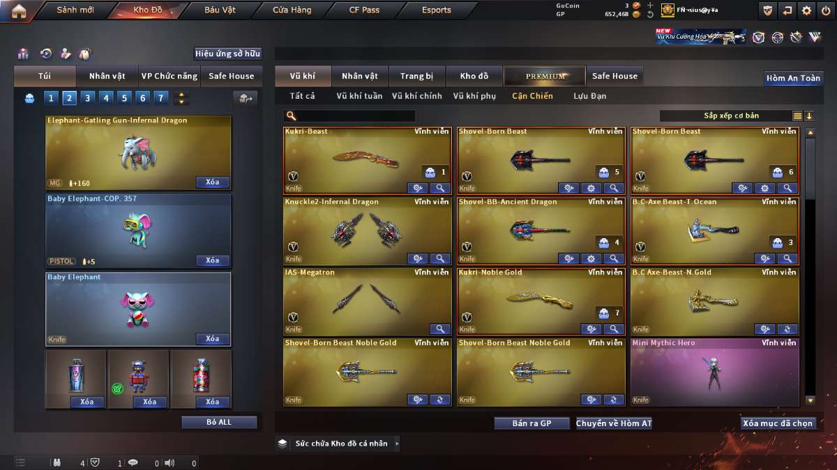 shop acc cf uy tin gia re